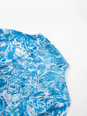 Printed Mock Neck Long Sleeve Mini Dress