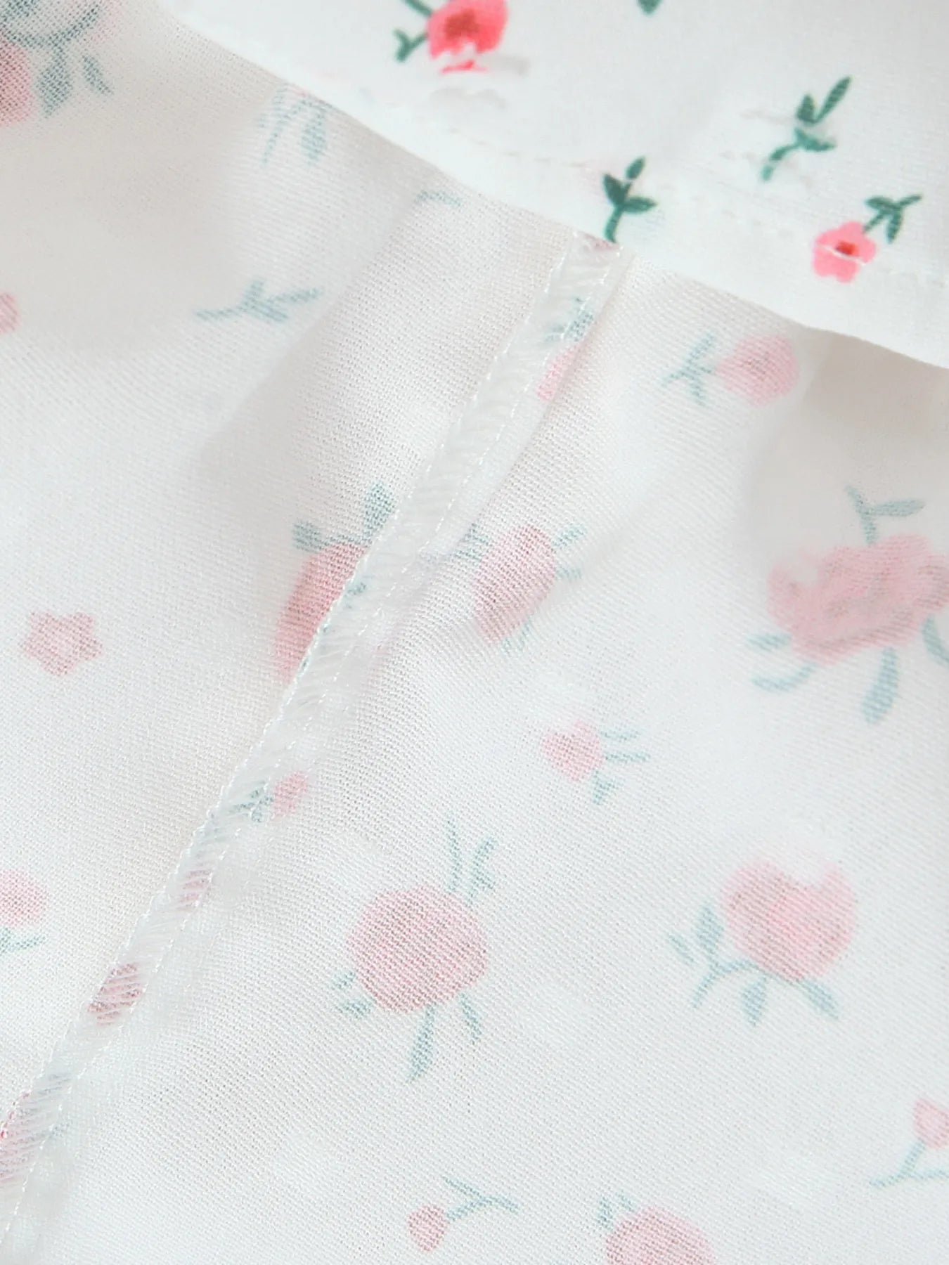 Printed Puff Sleeve Layered Dress