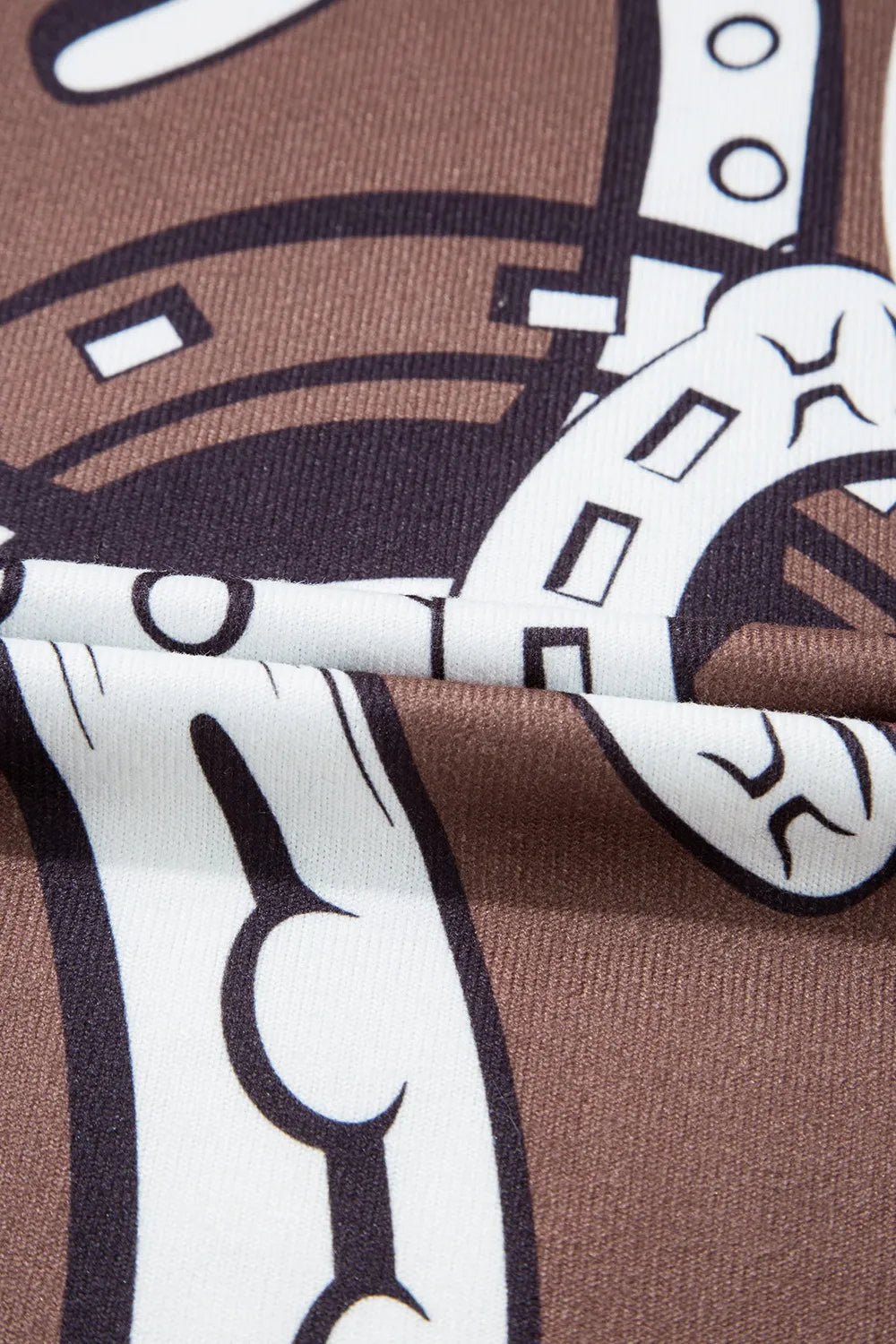 Printed Round Neck Short Sleeve T-Shirt