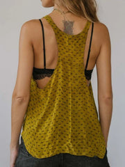 Printed Scoop Neck Tank