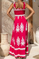 Printed Square Neck Cami Dress