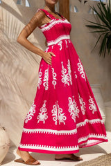 Printed Square Neck Cami Dress
