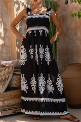 Printed Square Neck Cami Dress