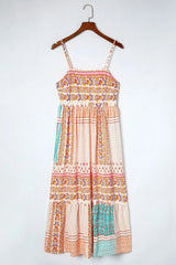 Printed Square Neck Cami Dress