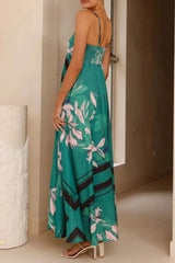 Printed Square Neck Cami Maxi Dress