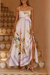 Printed Square Neck Cami Maxi Dress