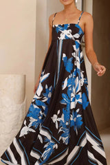 Printed Square Neck Cami Maxi Dress