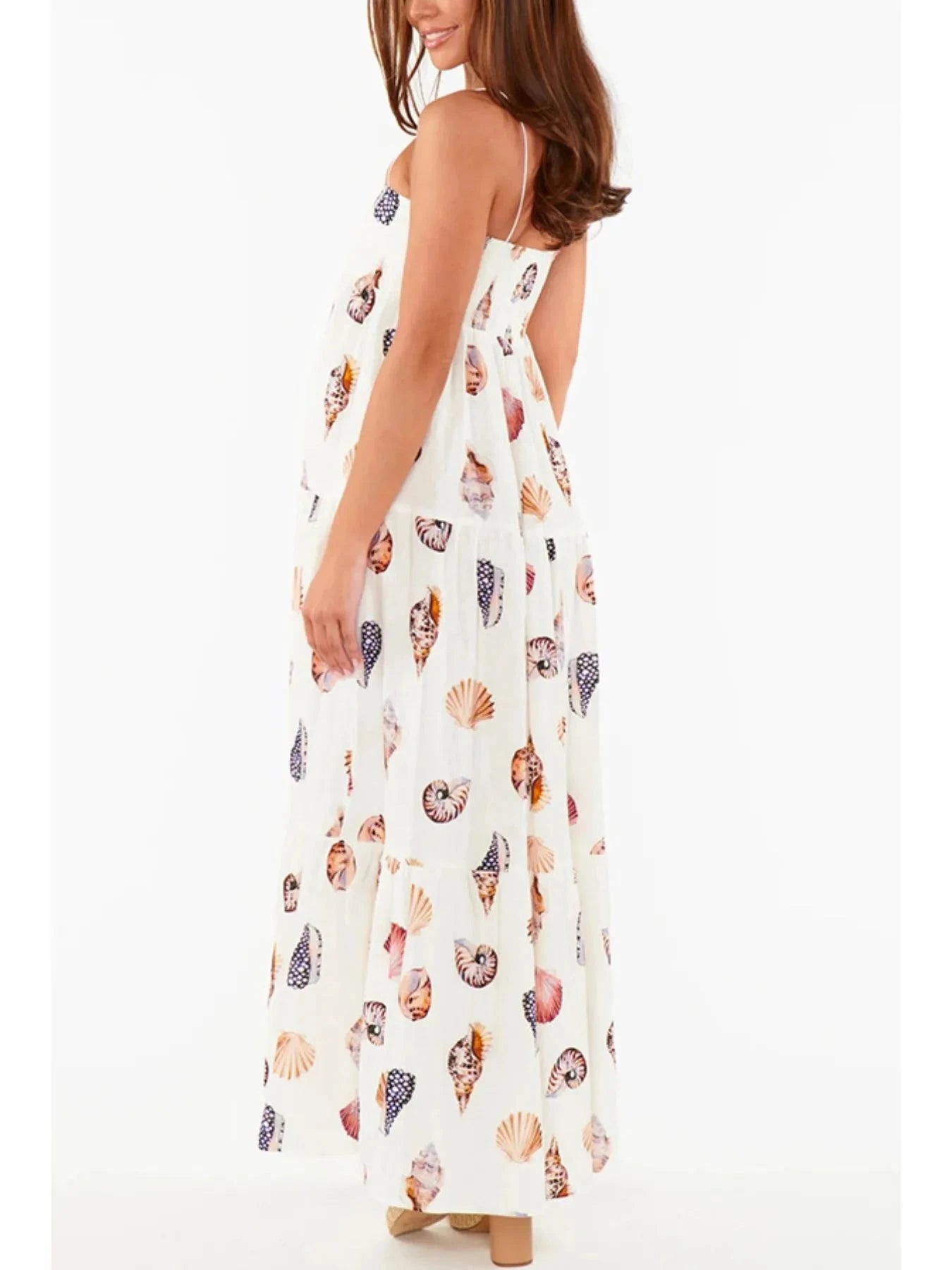 Printed Square Neck Cami Maxi Dress