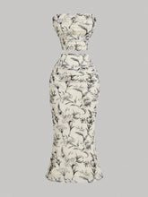 Printed Tube Top and Skirt Set