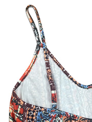 Printed V-Neck Cami Dress