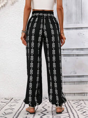 Printed Wide Leg Pants