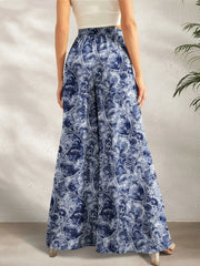 Printed Wide Leg Pants