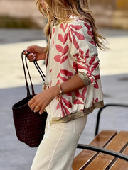 Printed Zip Up Long Sleeve Jacket