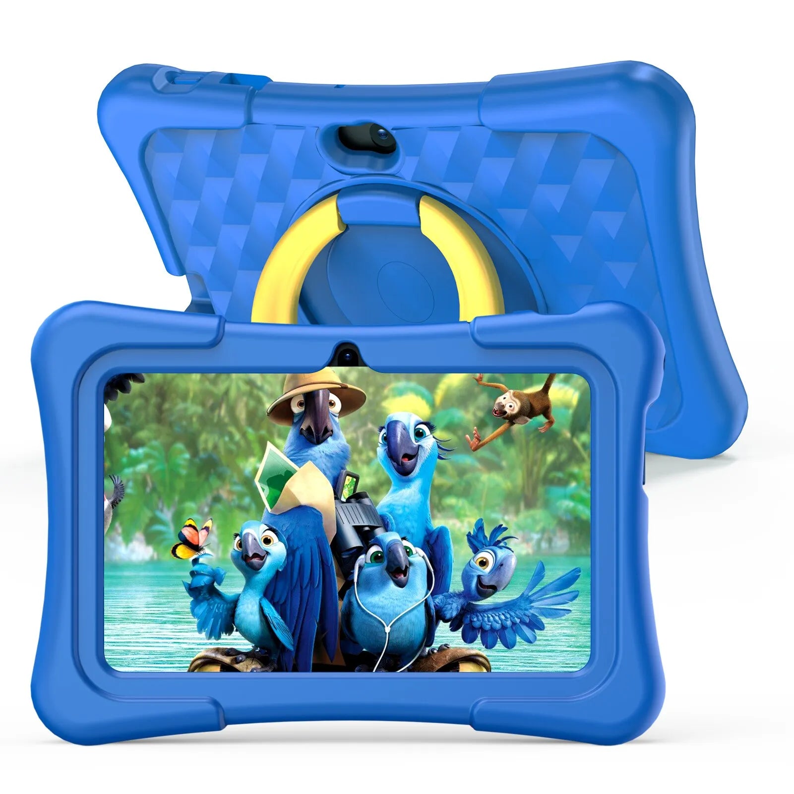 Pritom 7-Inch Kids Tablet: Android 11, 32GB, WiFi, Bluetooth, Dual Cameras EU / BLUE