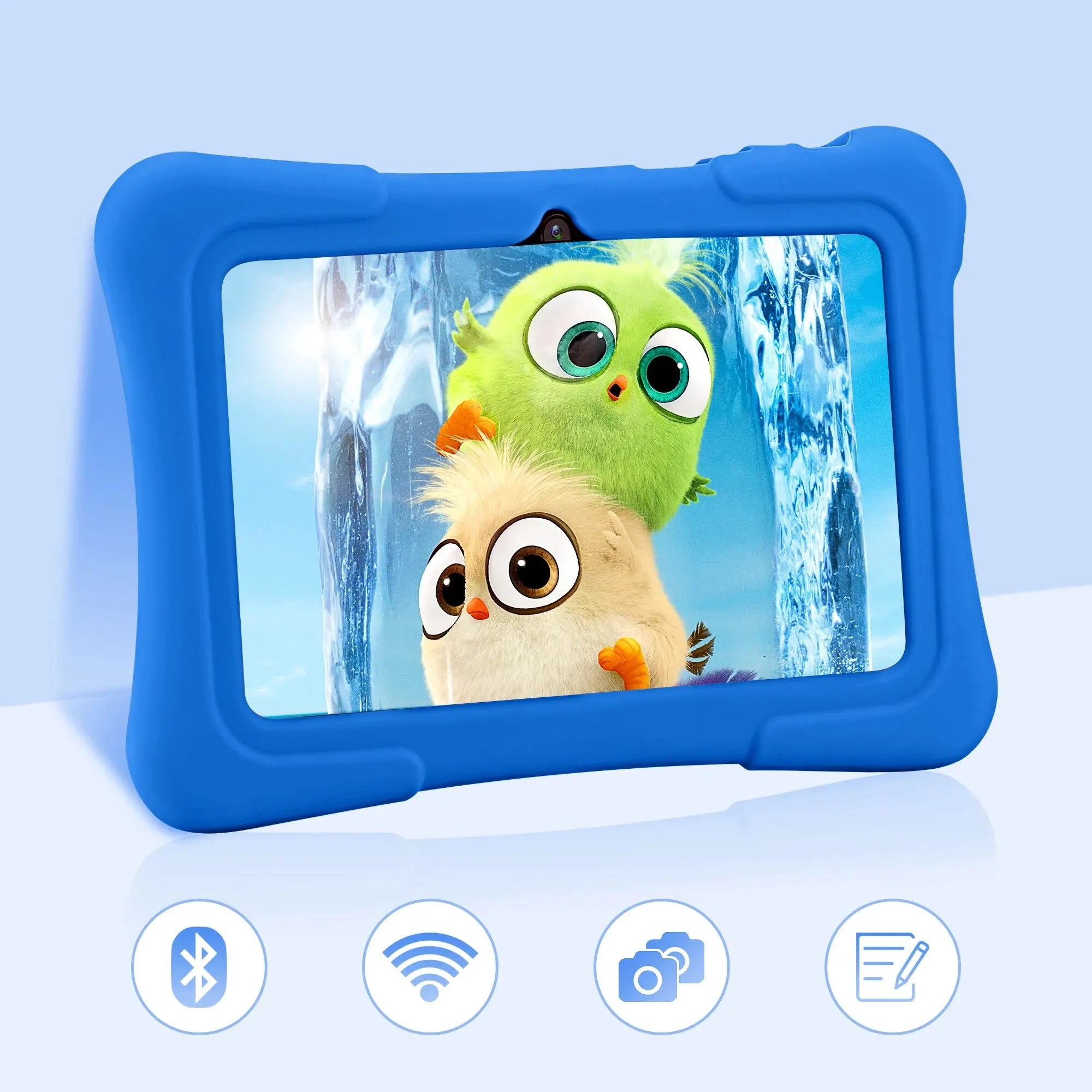 PRITOM 7 Inch Kids Tablet - Quad Core, Android 10, 32GB Storage, WiFi, Bluetooth, Educational Software