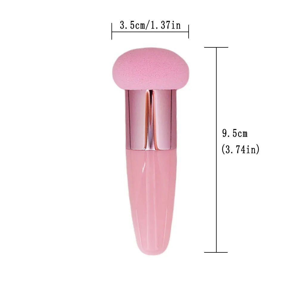 Professional Mushroom Head Makeup Brushes: Powder Puff with Handle
