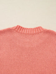 Pumpkin Embroidered Thanksgiving Holiday Sweater