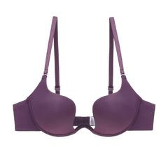 Push-Up Smooth Solid Color Bra 70A / Purple