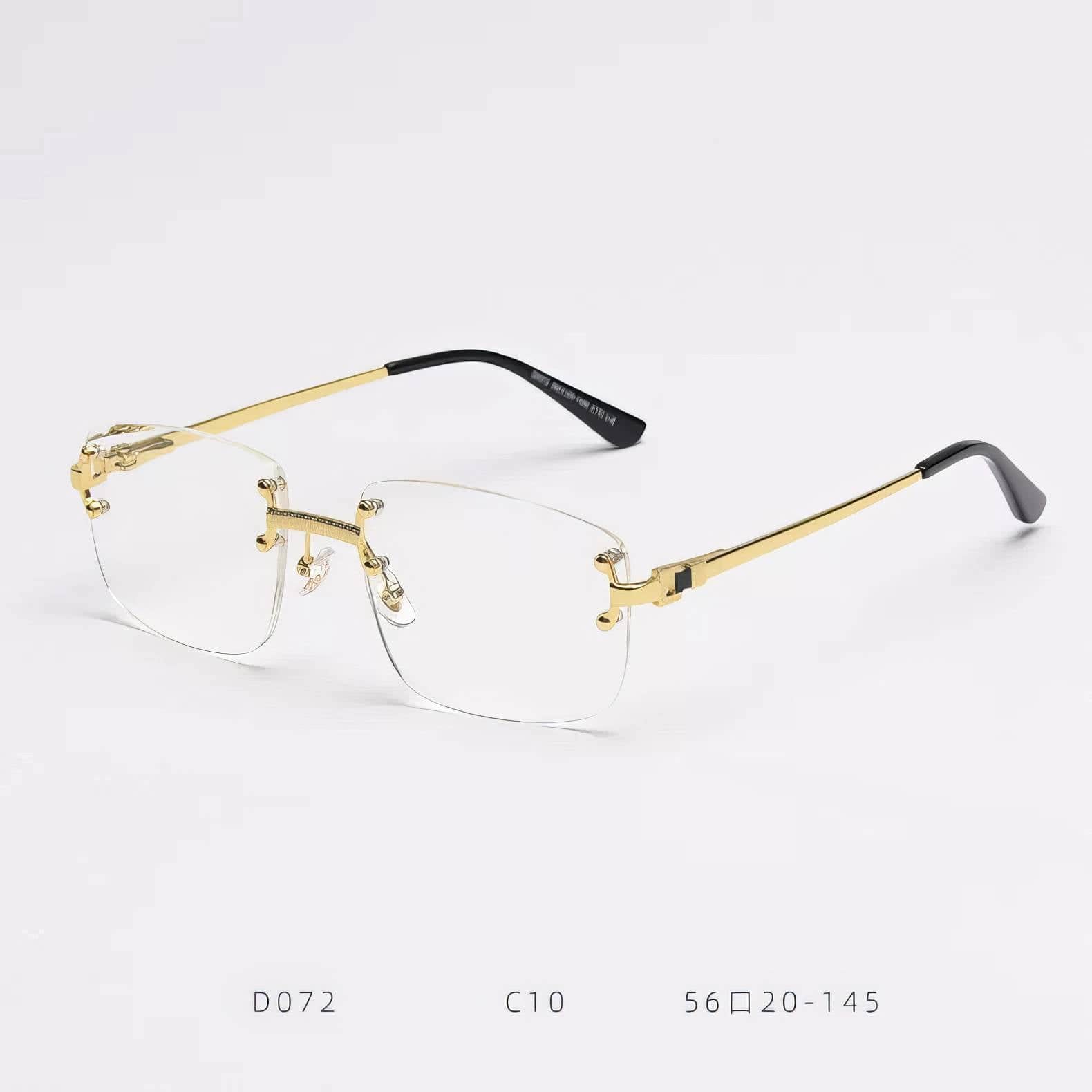 Rectangular Slim Ultra Eyewear White/Gold / Resin