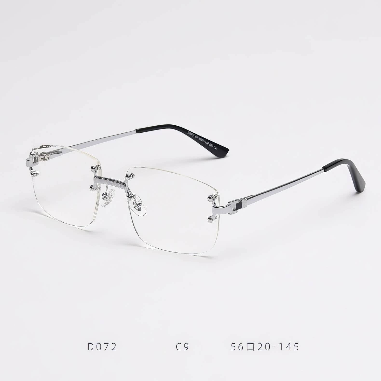 Rectangular Slim Ultra Eyewear White/Silver / Resin