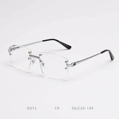 Rectangular Slim Ultra Eyewear White/Silver / Resin