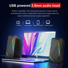 REDRAGON Waltz GS510: PC Gaming Stereo RGB Speakers Black