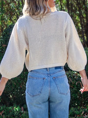 Relaxed Fit Round Neck Sweater