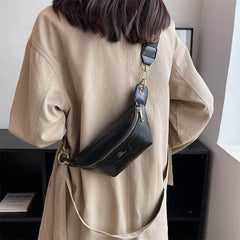 Retro Hip Bum Crossbody Leather Bag