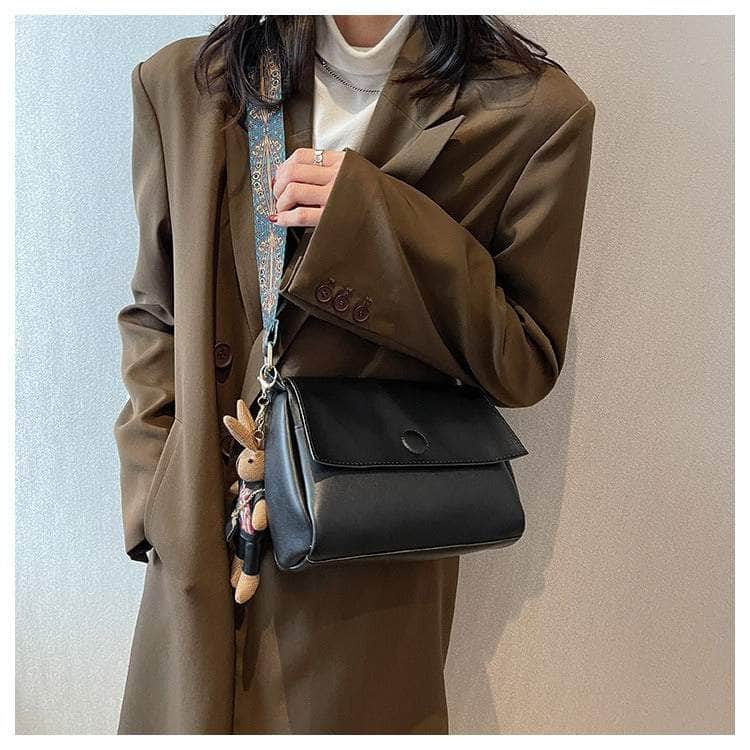 Retro Leather Flap Shoulder Bag