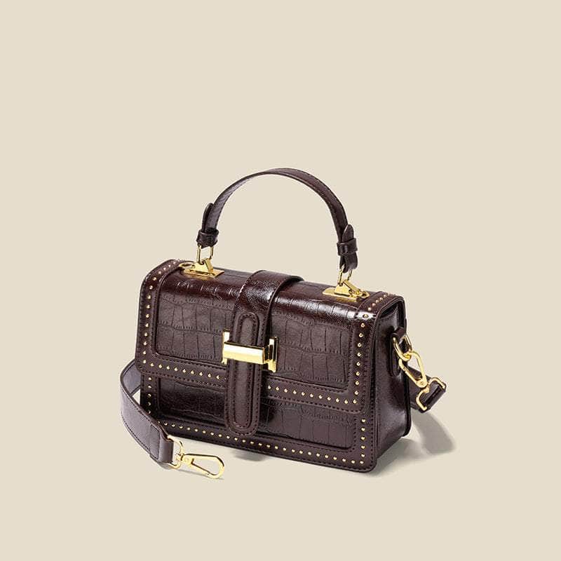 Retro Leather Shoulder Handbag