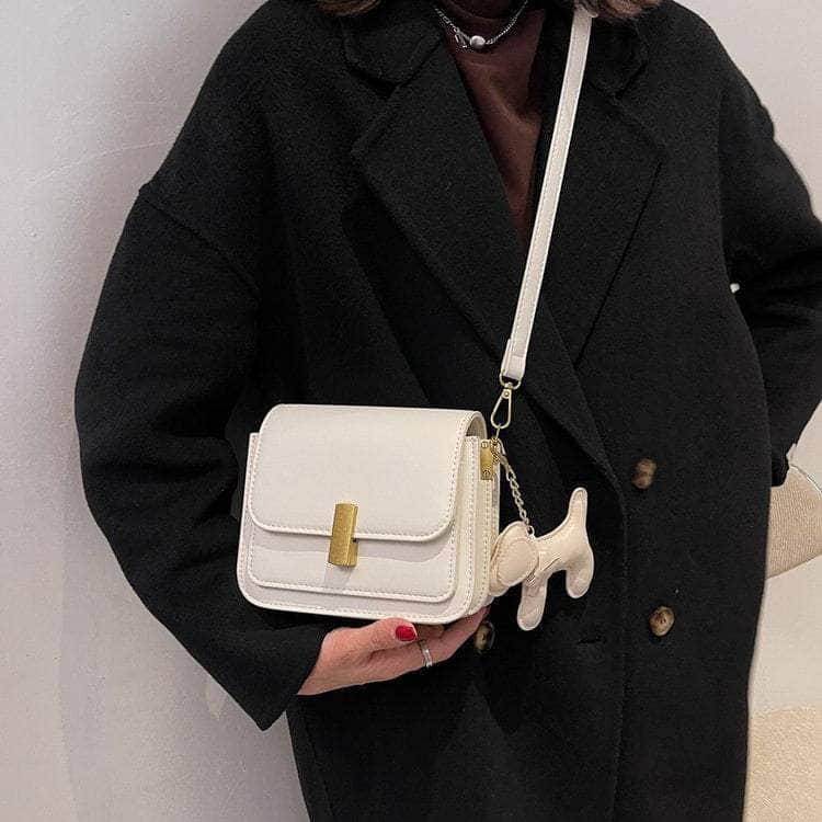 Retro Vegan Leather Crossbody Sling Bag