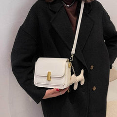 Retro Vegan Leather Crossbody Sling Bag