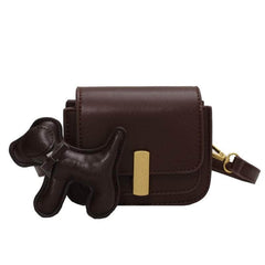 Retro Vegan Leather Crossbody Sling Bag