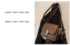 Retro Vegan Leather Crossbody Sling Bag