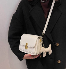 Retro Vegan Leather Crossbody Sling Bag