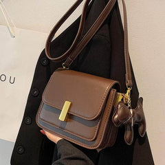 Retro Vegan Leather Crossbody Sling Bag