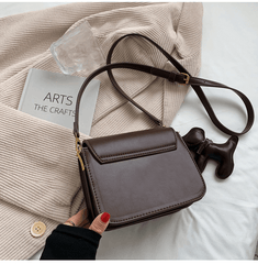 Retro Vegan Leather Crossbody Sling Bag