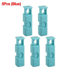 Reusable Food Sealing Clip: Plastic Sealer Clamp for Fresh Food Storage - Snack and Bread Bag Seal, Kitchen Storage Tools 5Pcs (Blue)