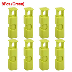 Reusable Food Sealing Clip: Plastic Sealer Clamp for Fresh Food Storage - Snack and Bread Bag Seal, Kitchen Storage Tools 8Pcs (Green)