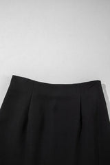 Rhinestone Bow Wrap High Waist Mini Skirt