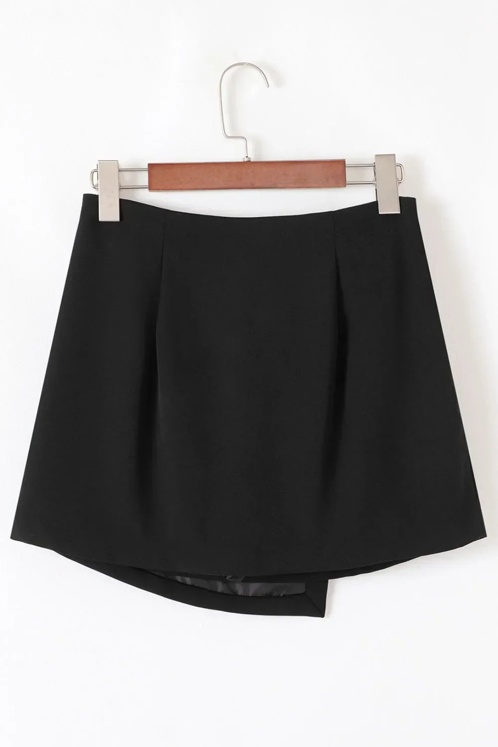 Rhinestone Bow Wrap High Waist Mini Skirt