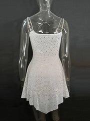 Rhinestone Decor Mini Cami Dress