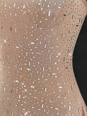 Rhinestone Decor Mini Cami Dress