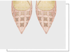 Rhinestone Hollow Slingback Heels Pumps