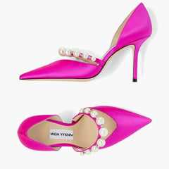 Rhinestone Pearl Detailed Ankle Strap Sandals