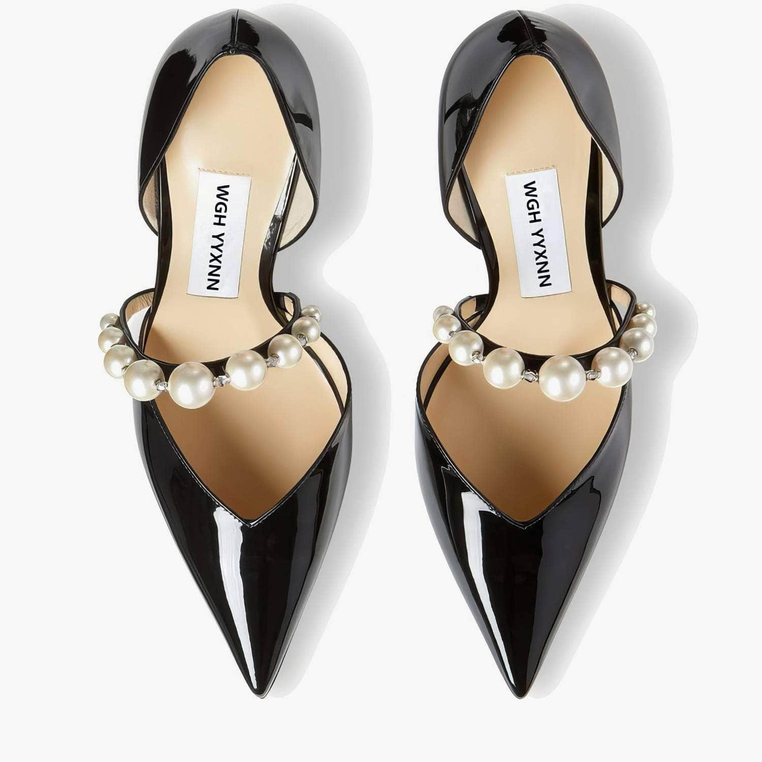 Rhinestone Pearl Detailed Ankle Strap Sandals