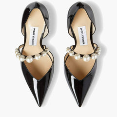 Rhinestone Pearl Detailed Ankle Strap Sandals