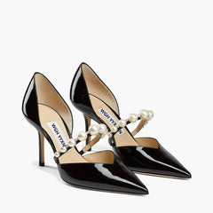 Rhinestone Pearl Detailed Ankle Strap Sandals