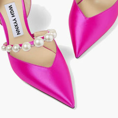 Rhinestone Pearl Detailed Ankle Strap Sandals