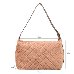 Rhombus Pattern Shoulder Bag